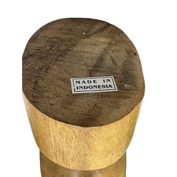 Mother & Child Abstract Wooden Sculpture - Picture 9 of 9